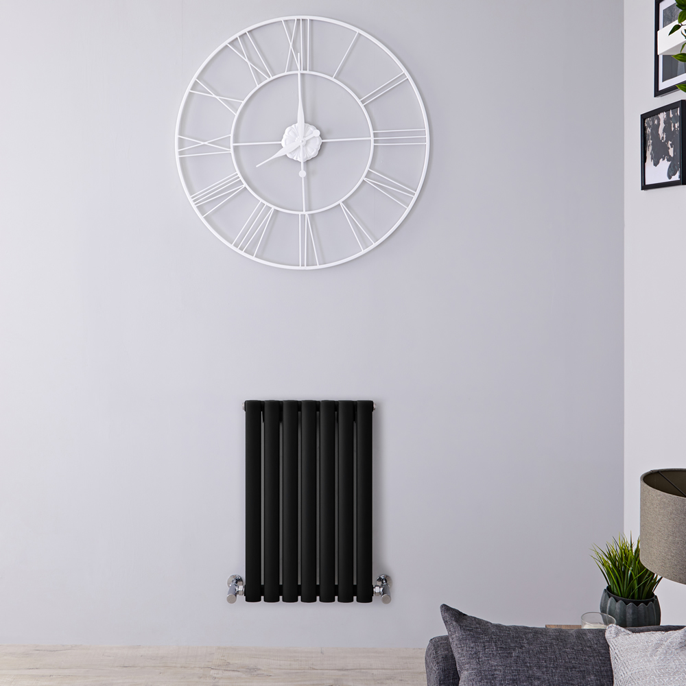Radiateur design horizontal - Noir - 63,5 cm x 41,3 cm x 5,5 cm - Vitality
