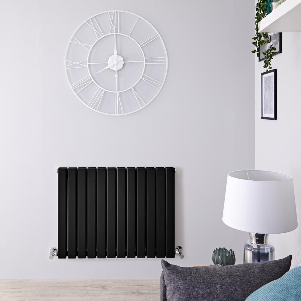 Radiateur Design Horizontal Noir Delta 63,5cm x 84cm x 5,8cm 1146 Watts
