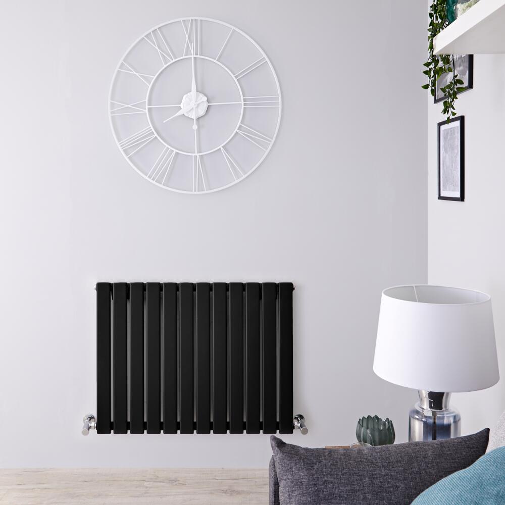 Radiateur Design Horizontal Noir Delta 63,5cm x 84cm x 4,6cm 751 Watts