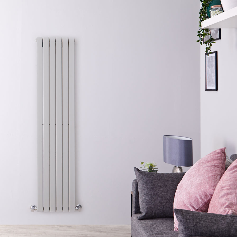 Radiateur Design Vertical Argent Sloane 160cm x 35,4cm x 5,4cm 861 Watts