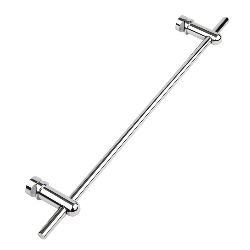 Barre porte-serviettes chromée 59cm pour radiateur