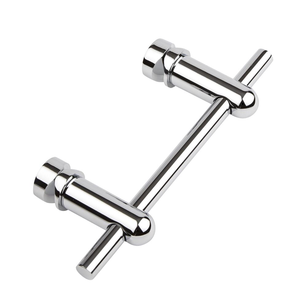 Barre porte-serviettes chromée 23cm pour radiateur