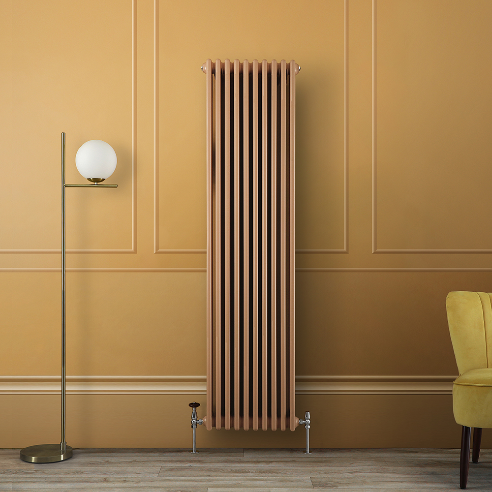 Radiateur style fonte vertical - Triple rangs - Jaune (Autumn Yellow) - Choix de tailles - Windsor
