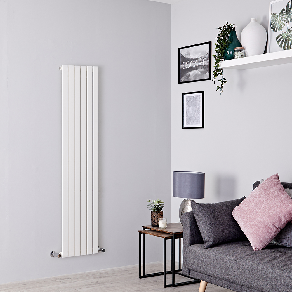 Radiateur design vertical – Blanc – 160 cm x 35,4 cm – Sloane