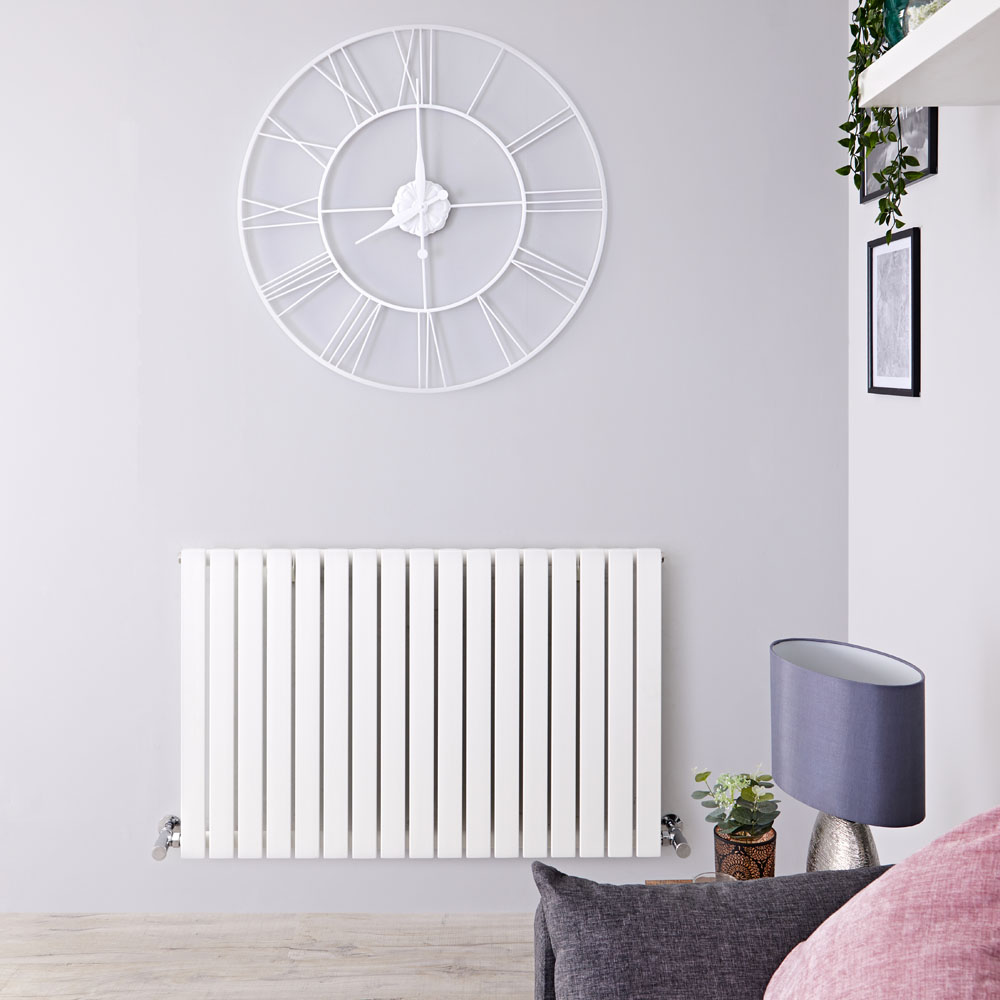Radiateur design horizontal – Blanc – 63,5 cm x 100 cm – Sloane
