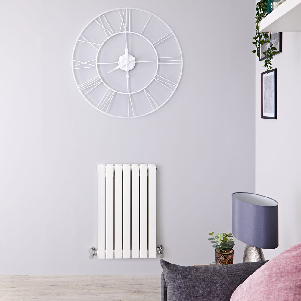 Radiateur Design Horizontal Blanc Sloane 63,5cm x 41,3cm x 7,1cm 653 Watts
