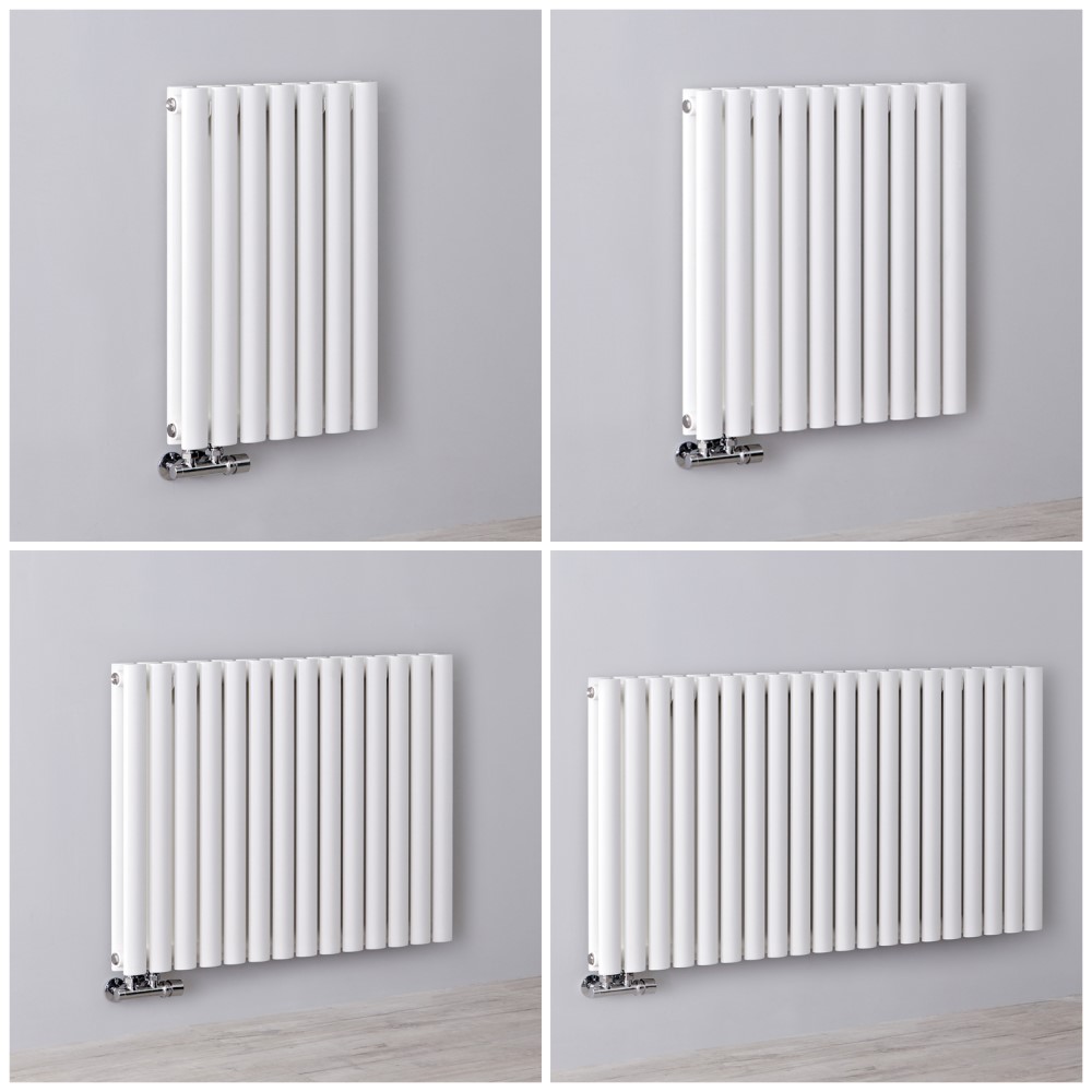 Radiateur design horizontal – 63,5 cm – Blanc – Choix de largeurs - Vitality Caldae