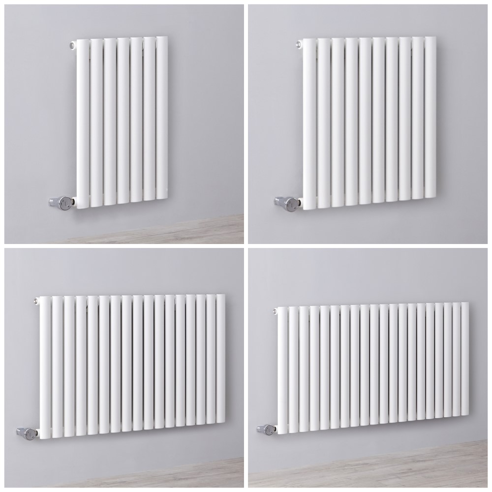 Radiateur design électrique horizontal – 63,5 cm – Blanc – Choix de largeurs - Vitality