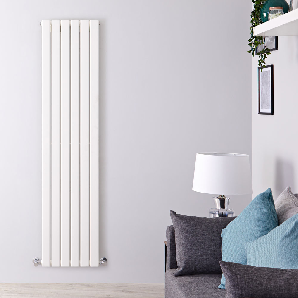 Radiateur Design Vertical Blanc Delta 160cm x 42cm x 4,7cm 879 Watts
