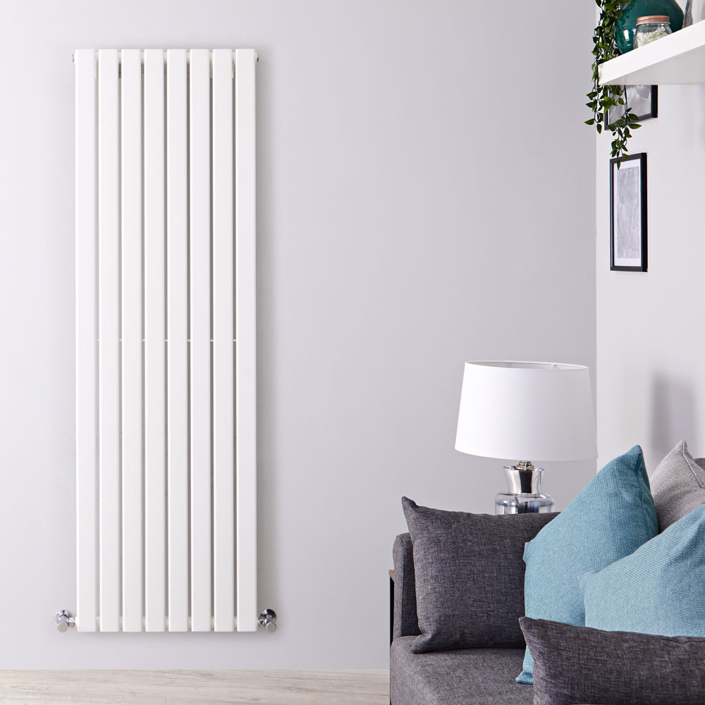 Radiateur design vertical – Blanc – 160 cm x 56 cm – Delta
