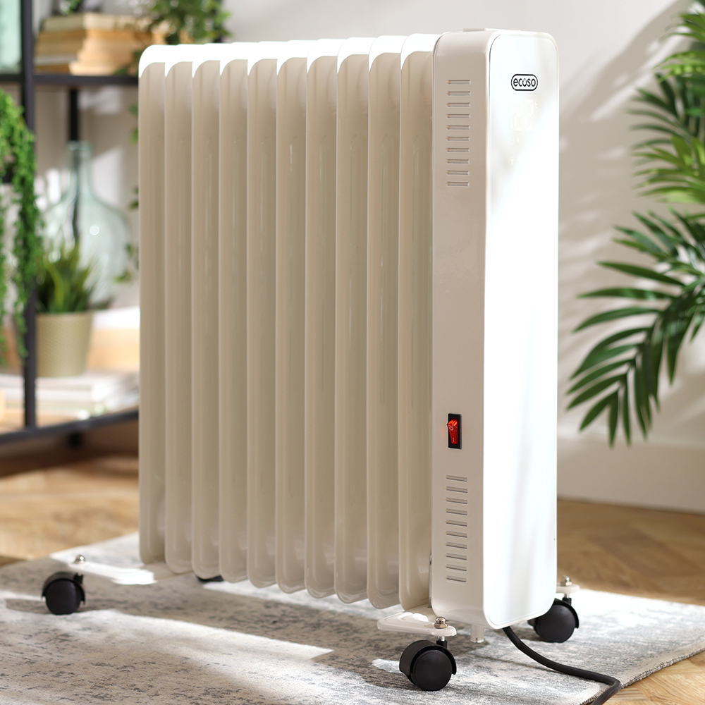 Radiateur+bain+d%27huile+electrique+intelligent+-+Sur+roulettes+-+Blanc+-+2500W+-+Chauffage+d%27Appoint+-+Hudson+Reed