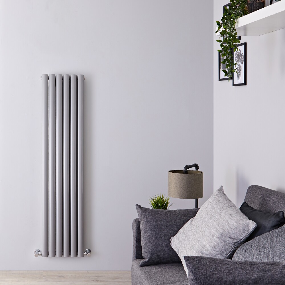 Radiateur Design Vertical Argent Vitality 150cm x 35,4cm x 10,5cm 1380 Watts