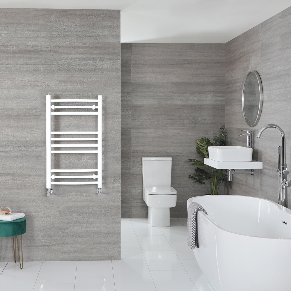 Sèche-serviettes incurvé – Blanc – 80 cm x 50 cm - Ive