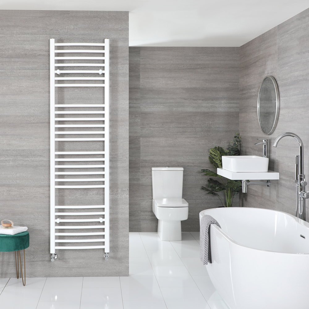 Sèche-serviettes incurvé – Blanc – 180 cm x 50 cm - Ive