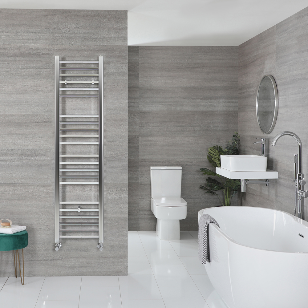 Sèche-serviettes plat – Chromé – 160 cm x 40 cm - Kent