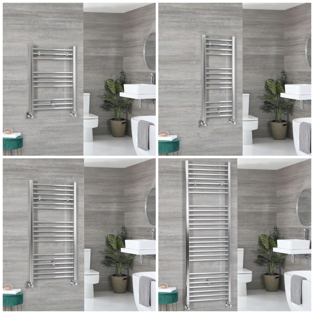 Sèche-serviettes plat – Chromé – Choix de tailles – Kent