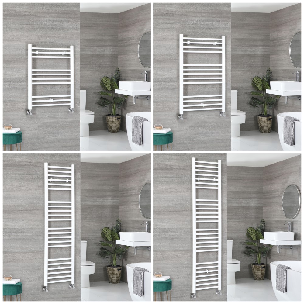 Sèche-serviettes plat – Blanc – Choix de tailles - Ive