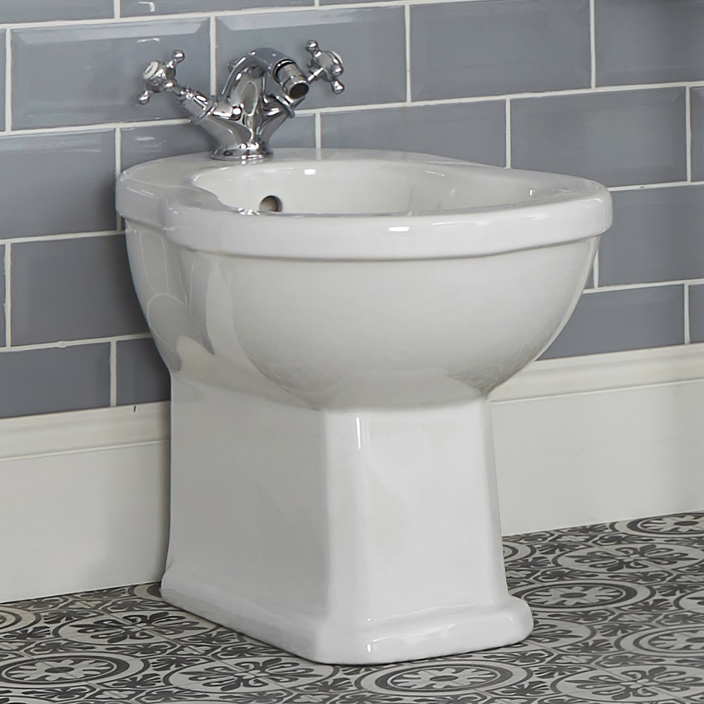 Bidet à poser rétro – Blanc – 40,5 cm x 39 cm - Richmond