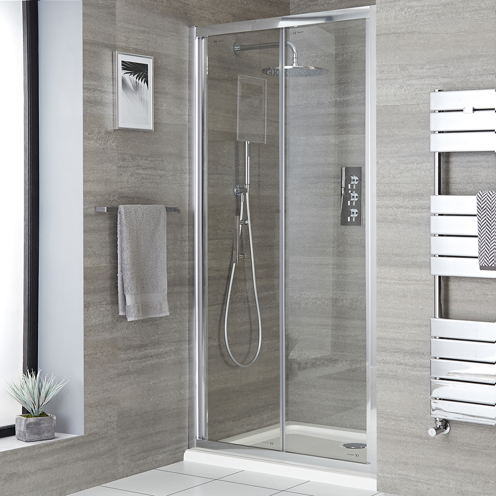 Porte de douche pliante avec receveur – Tailles multiples - Portland