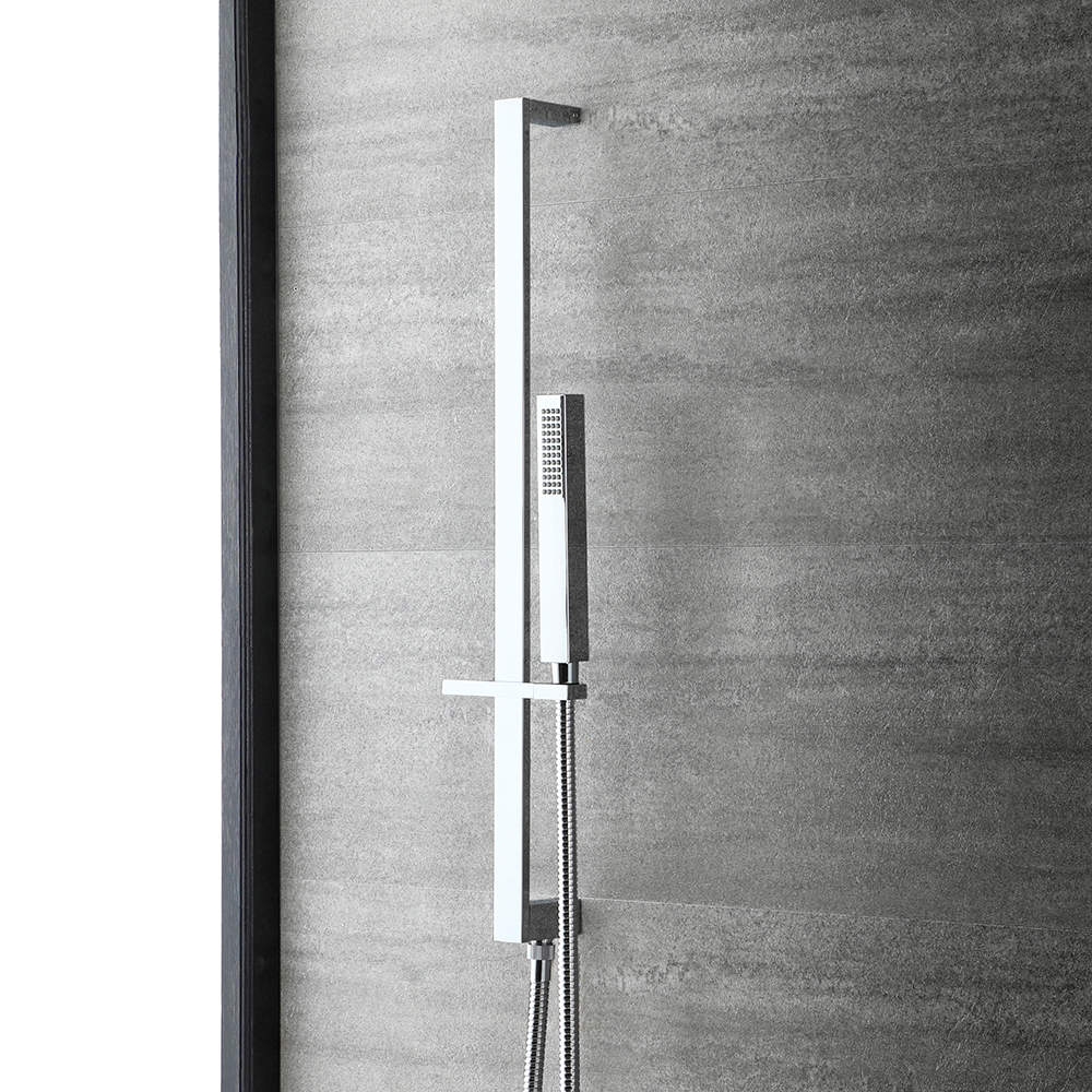 Kit douchette sur rampe moderne – Chromé - Kubix