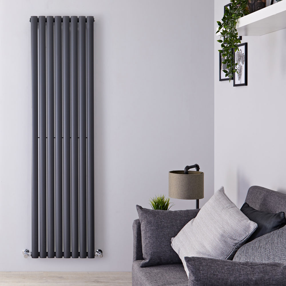 Radiateur Design Vertical Anthracite Vitality 178cm x 47,2cm x 5,6cm 1190 Watts