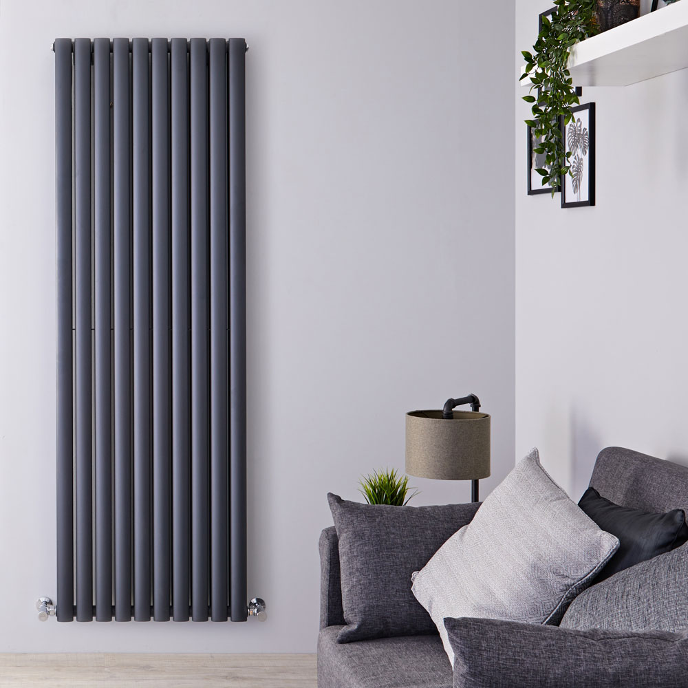 Radiateur design vertical – Anthracite – 178 cm x 59 cm – Double rangs - Vitality