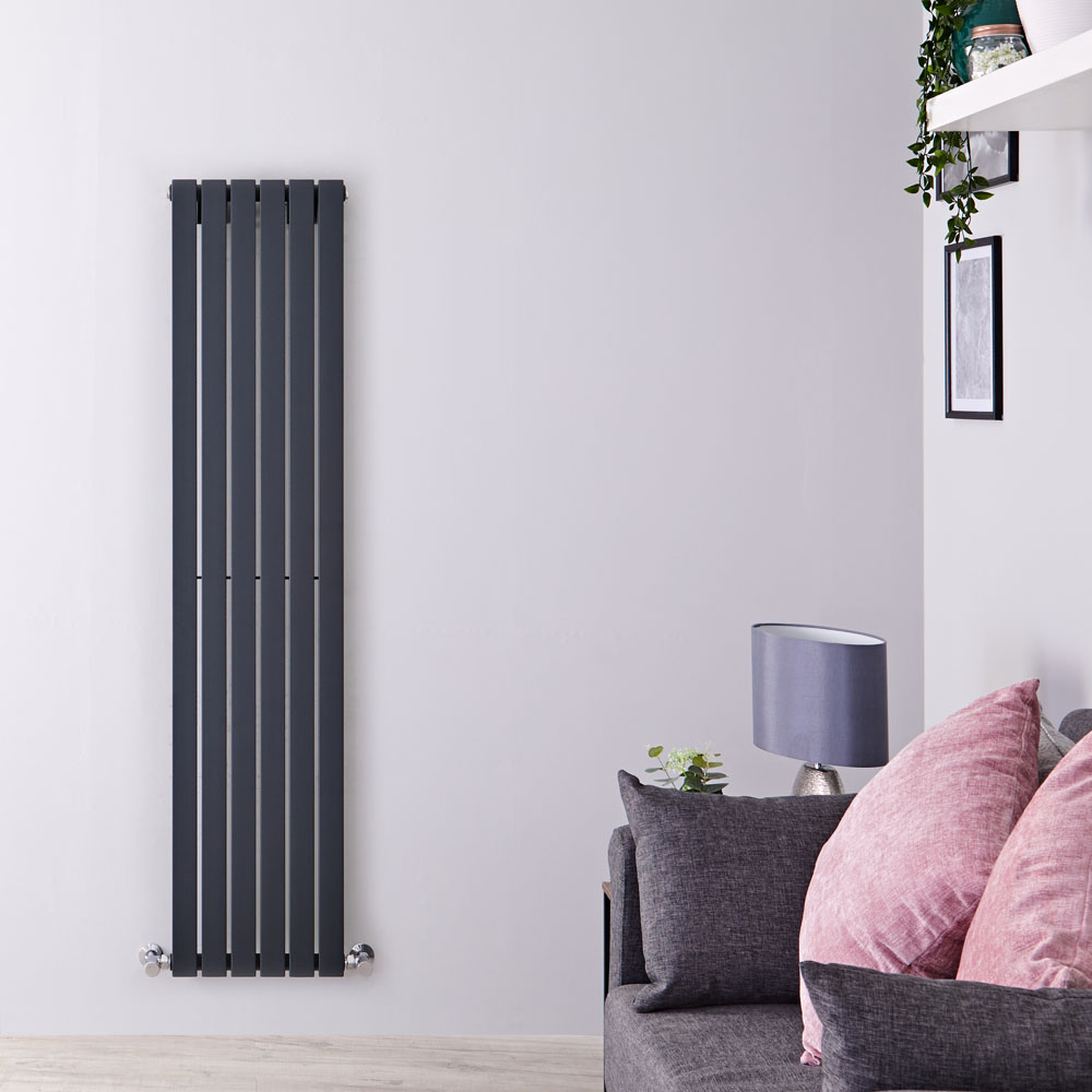 Radiateur design vertical – Anthracite – 178 cm x 35,4 cm – Sloane