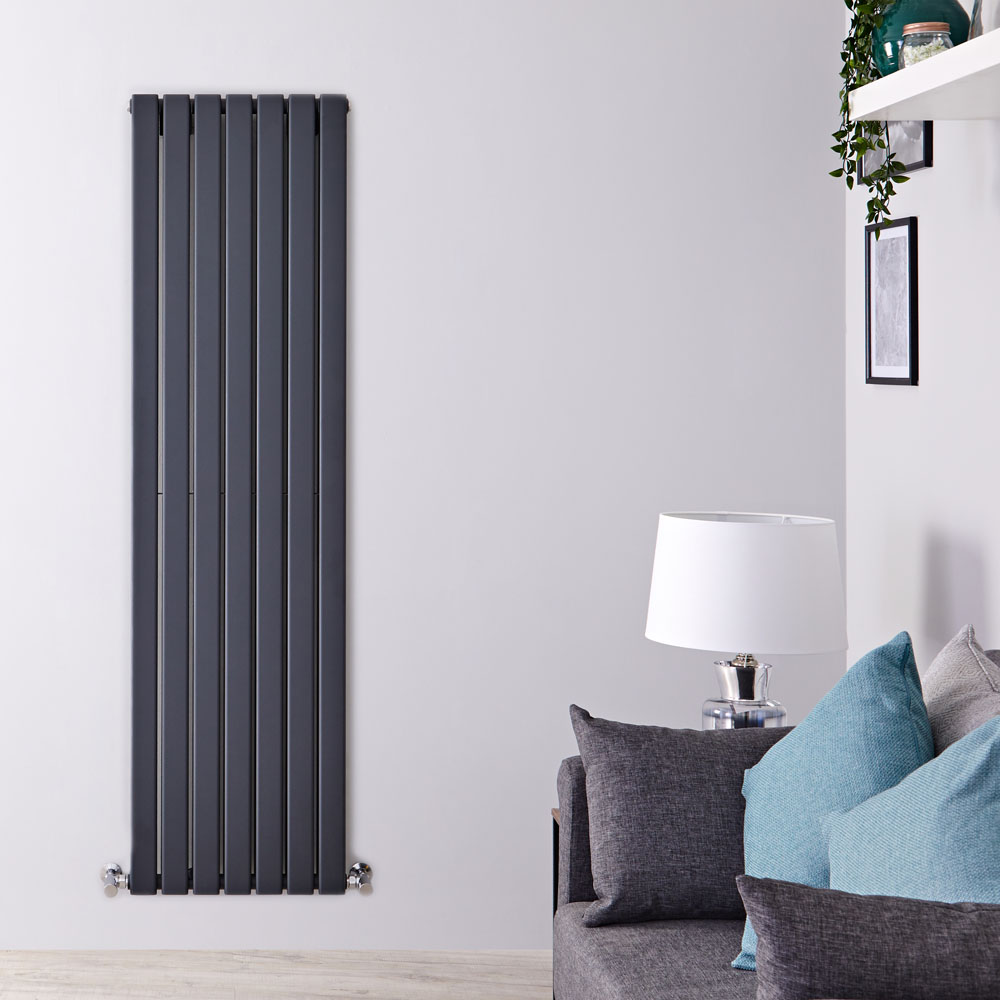 Radiateur Design Vertical Anthracite Delta 178cm x 49cm x 6cm 1732 Watts