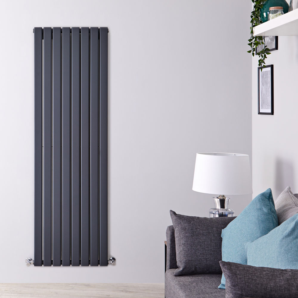 Radiateur Design Vertical Anthracite Delta 178cm x 56cm x 6cm 1979 Watts