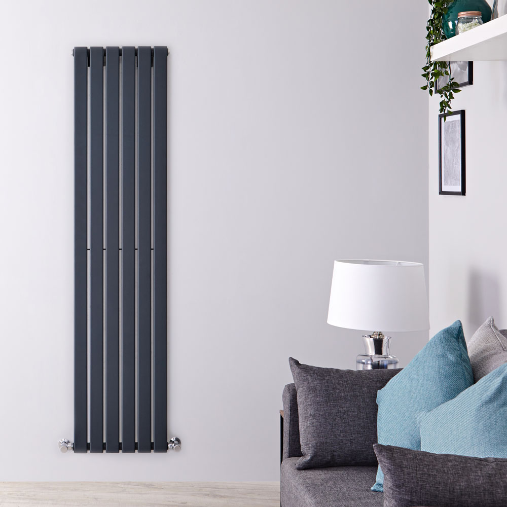 Radiateur Design Vertical Anthracite Delta 178cm x 42cm x 4,7cm 987 Watts