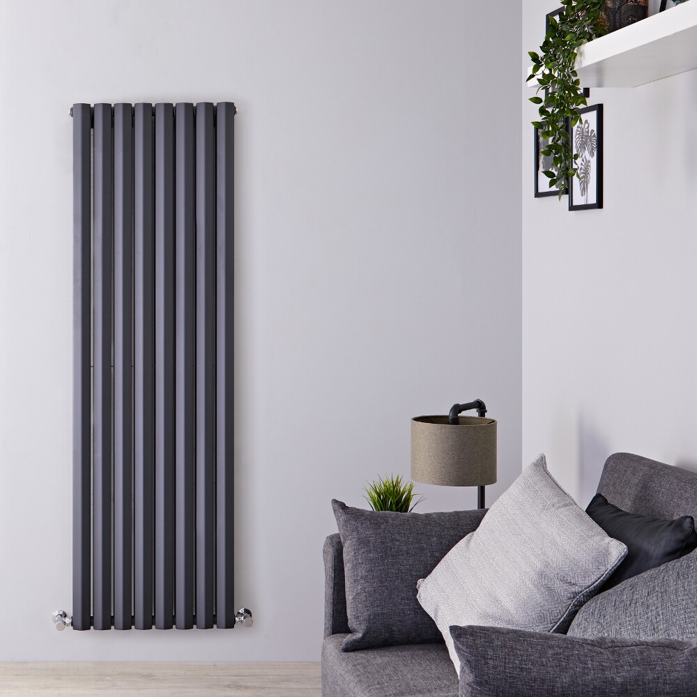 Radiateur Design Vertical Anthracite Salisbury 178cm x 56cm x 8,6cm 2158 Watts