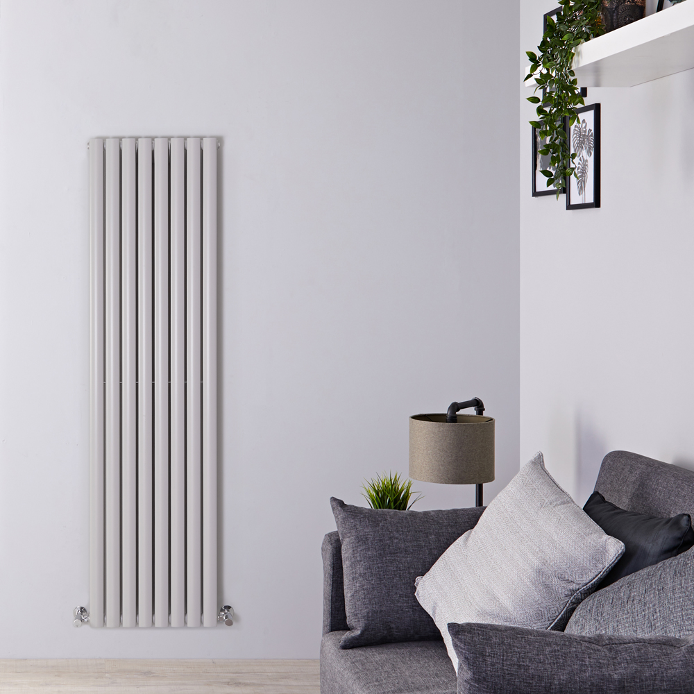 Radiateur design vertical – 178 cm x 47,2 cm – Gris clair – Vitality