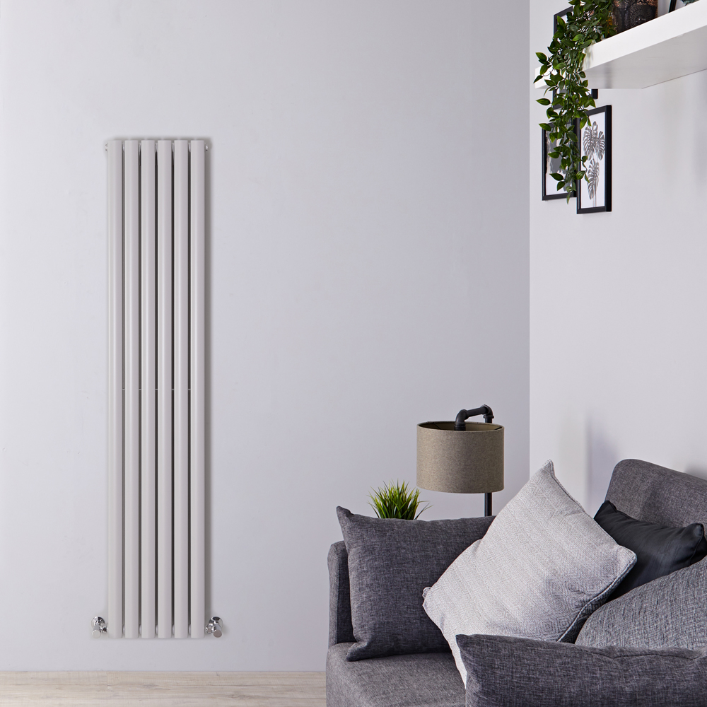 Radiateur design vertical – 178 cm x 35,4 cm – Gris clair - Vitality