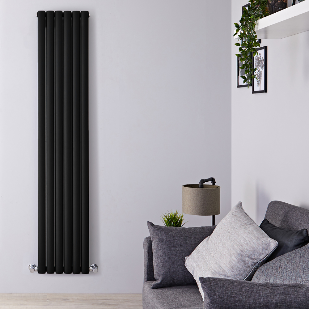 Radiateur Design Vertical Noir Vitality 178cm x 35,4cm x 7,8cm 1401 Watts