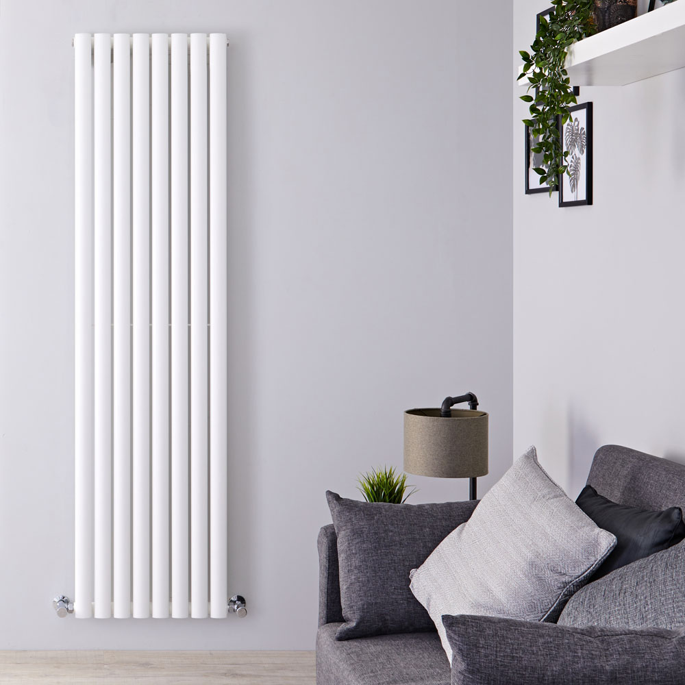 Radiateur Design Vertical Blanc Vitality 178cm x 47,2cm x 5,6cm 1190 Watts