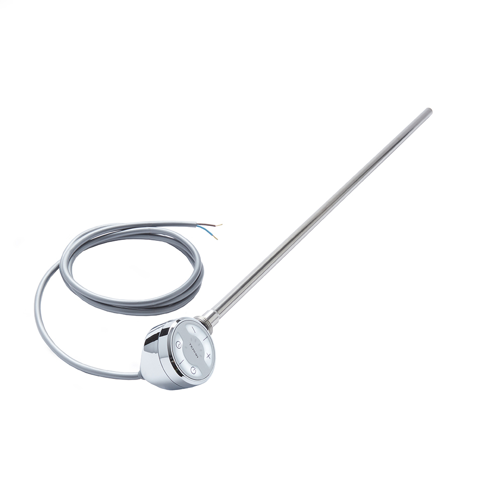 Élément Chauffant Électrique Thermostat Thermostatique Chromé 1000W