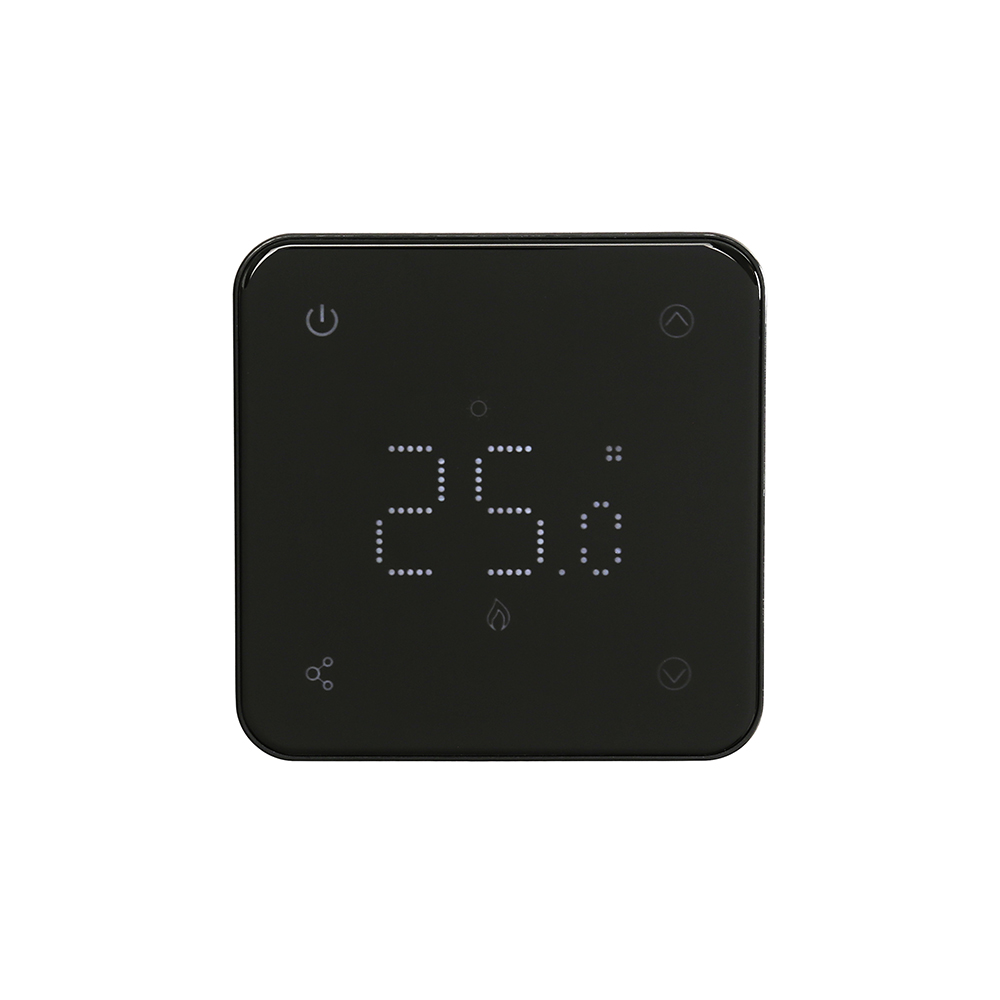 Thermostat Wi-Fi rétroéclairé pour chauffage électrique - Noir - Connect