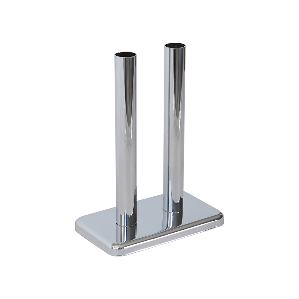 Kit cache tuyauterie pour robinets de radiateur en « H » - Chromé