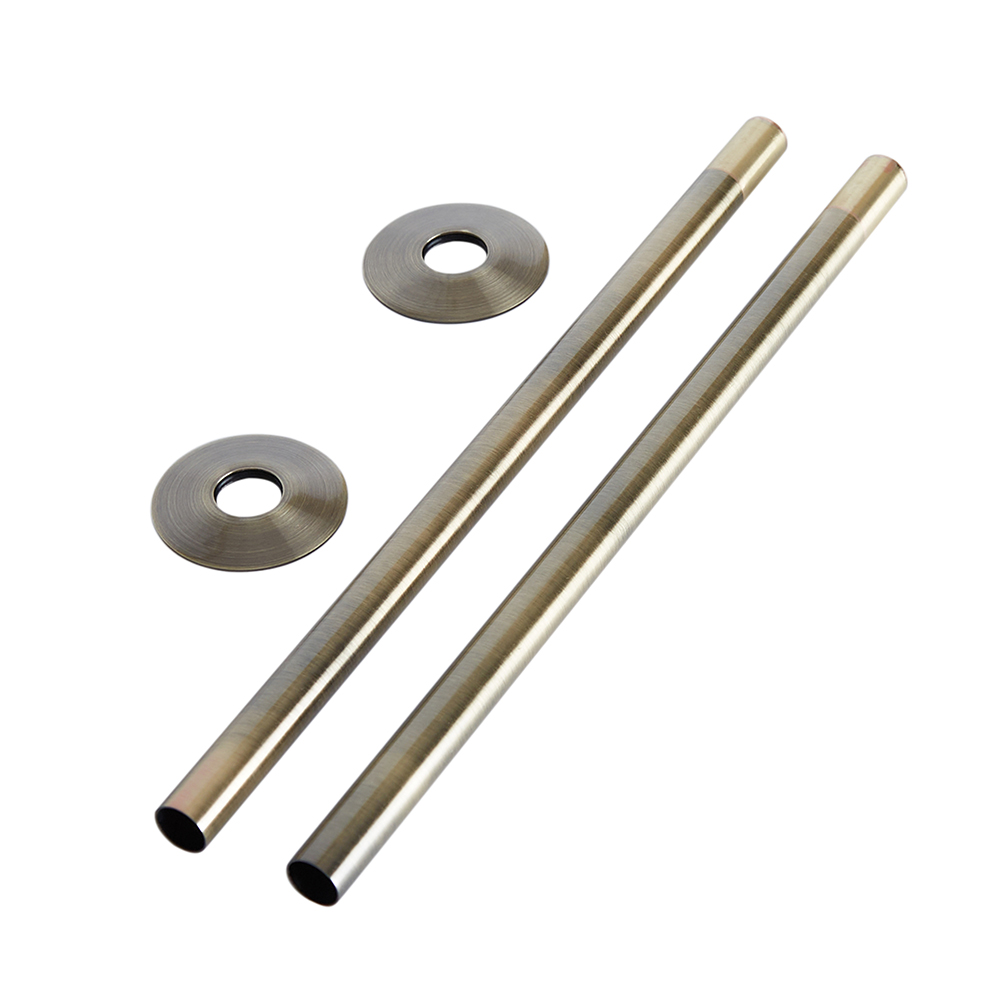 Raccords tuyaux radiateur (paire) – Or brossé