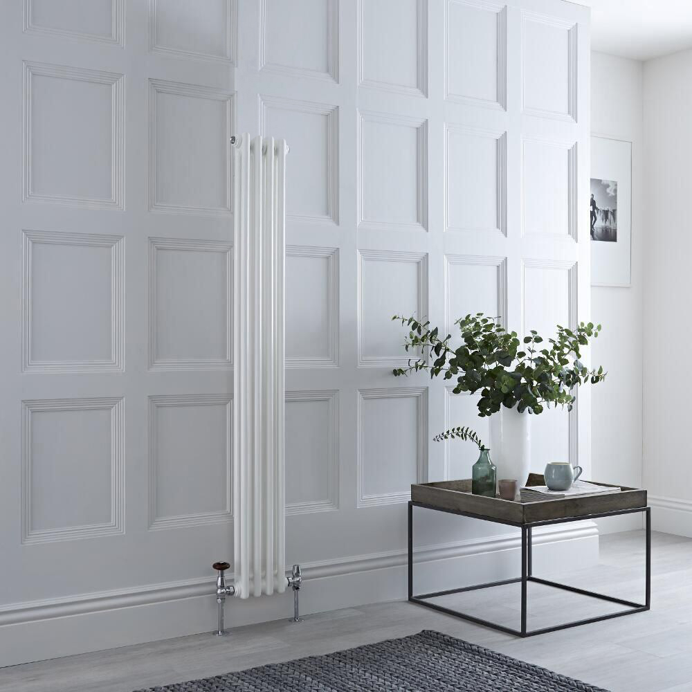 Radiateur Vertical Style Fonte Blanc Windsor 150cm x 20cm x 6,8cm 548 Watts