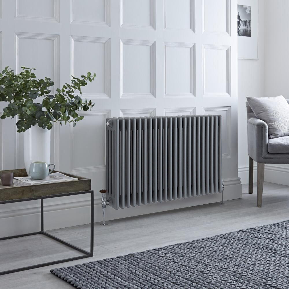 Radiateur style fonte horizontal – Quatre rangs – Choix de tailles – Anthracite – Windsor