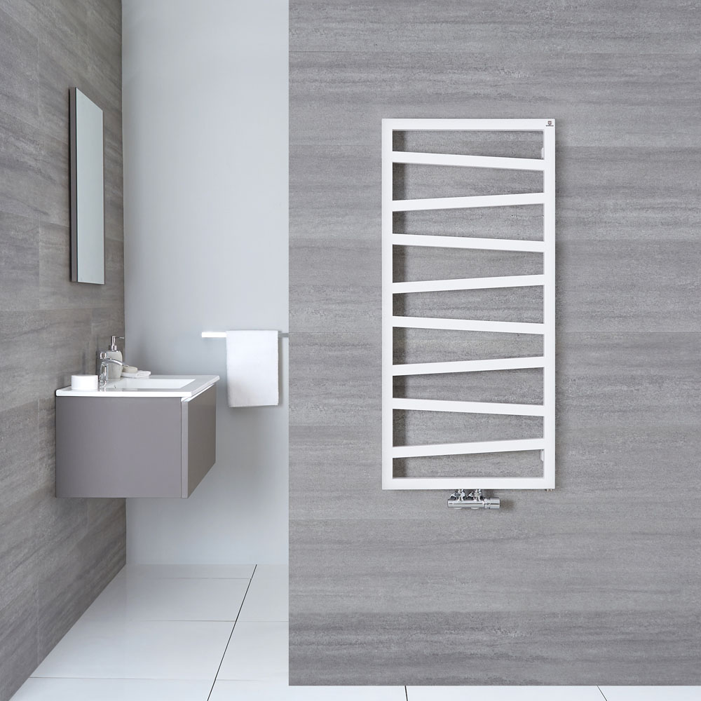 Torun - Sèche-serviettes Blanc 107cm x 50cm